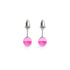 Magenta | Argent sterling .925 | Mini Boucles D'Oreilles Sirène En Verre